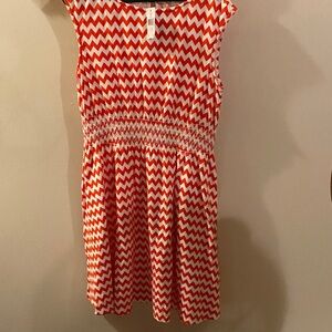 NWT Kate Spade Orange and White Dress
